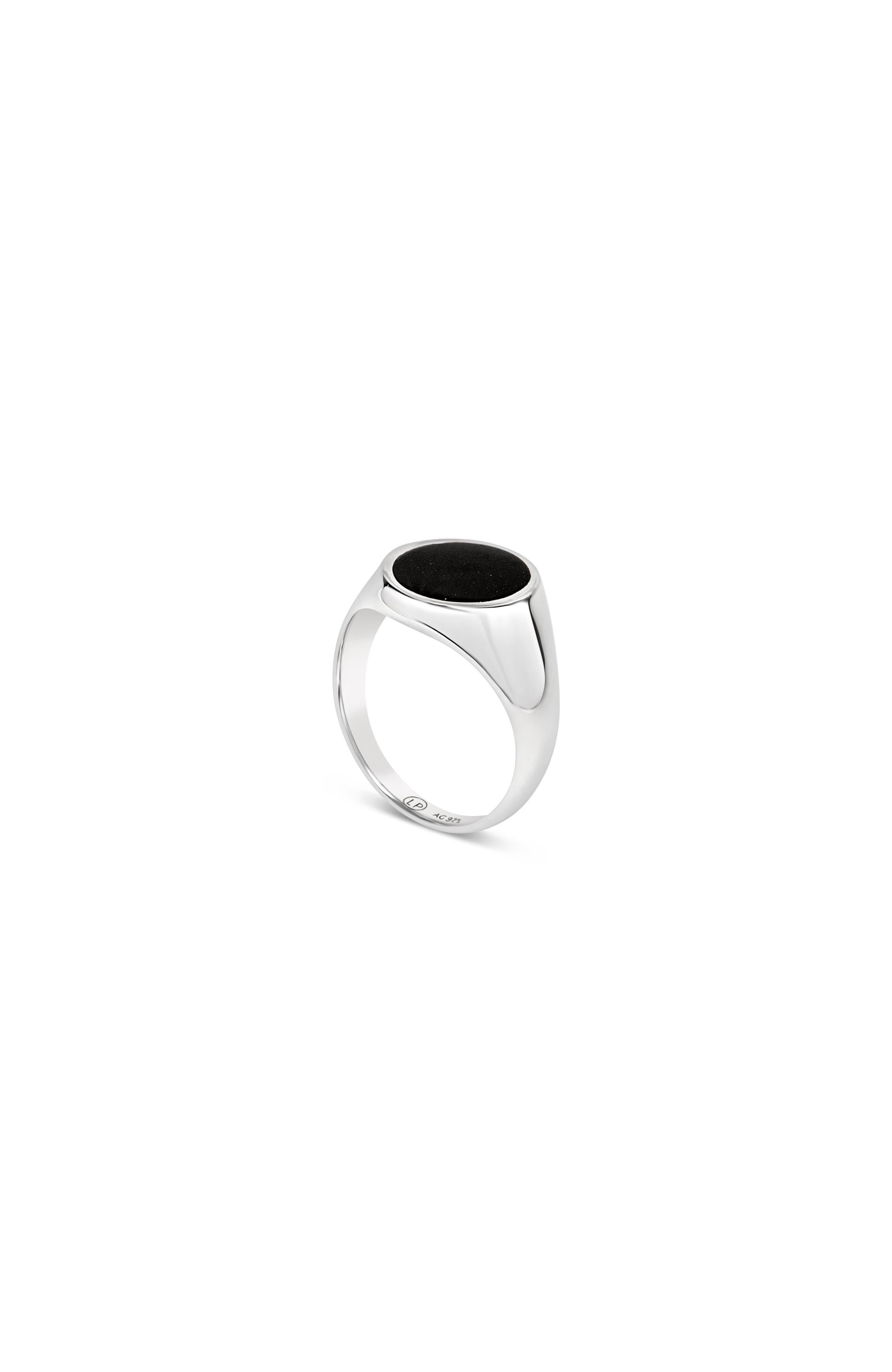 Black Onyx Signet Ring - Sterling Silver – LOUPN