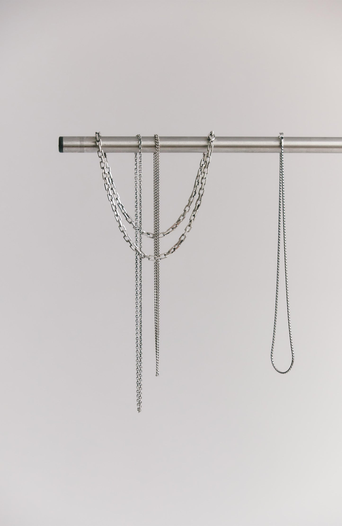 
                  
                    Thin Cuban Chain Necklace - Sterling Silver 3.5 mm
                  
                