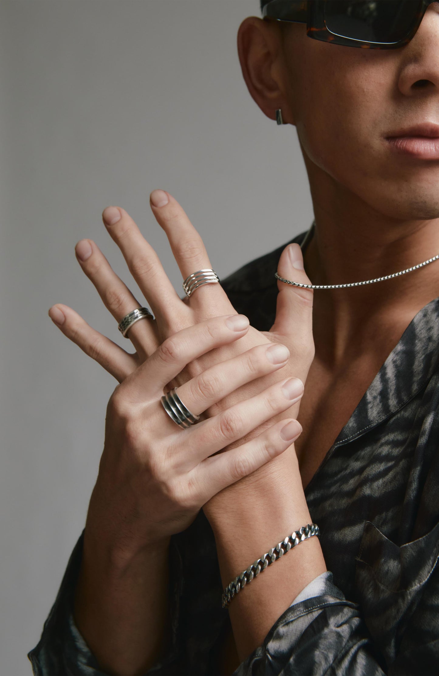 
                  
                    Cuban Chain Bracelet - Sterling Silver 7 mm
                  
                