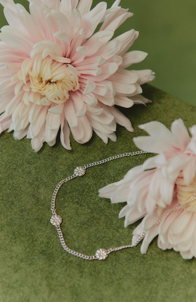 
                  
                    Flower Path Necklace - Sterling Silver - 16"
                  
                