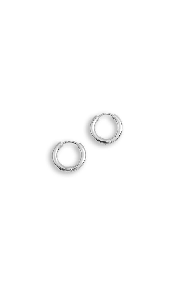 
                  
                    Round Huggie Earrings - Sterling Silver - Polished
                  
                