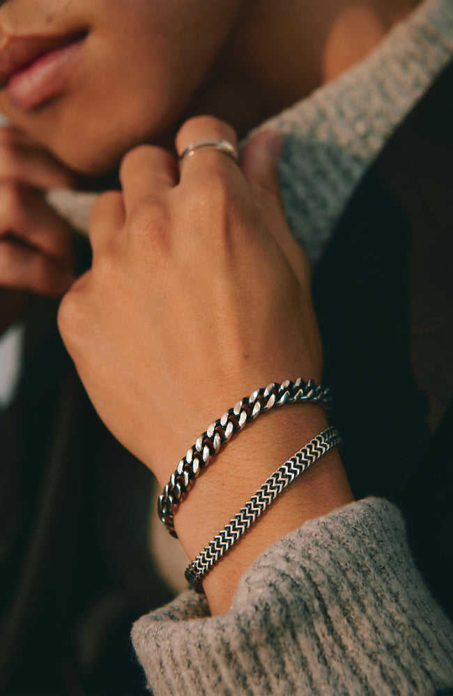 
                  
                    Cuban Chain Bracelet - Sterling Silver 7 mm
                  
                