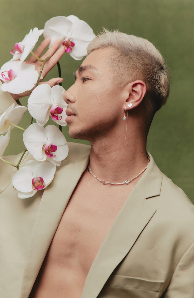 
                  
                    Flower Path Necklace - Sterling Silver - 16"
                  
                