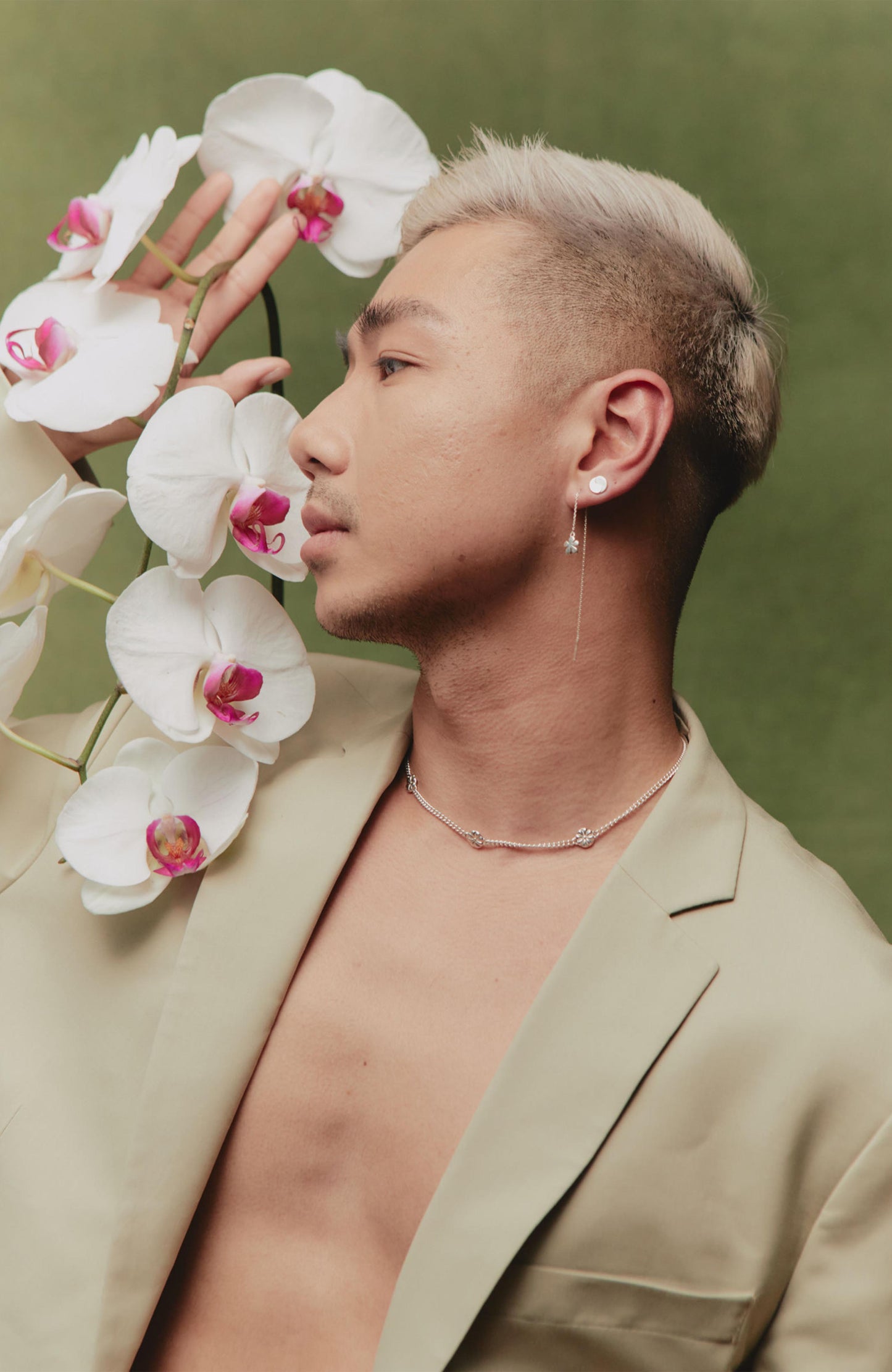 
                  
                    Flower Path Necklace - Sterling Silver - 16"
                  
                