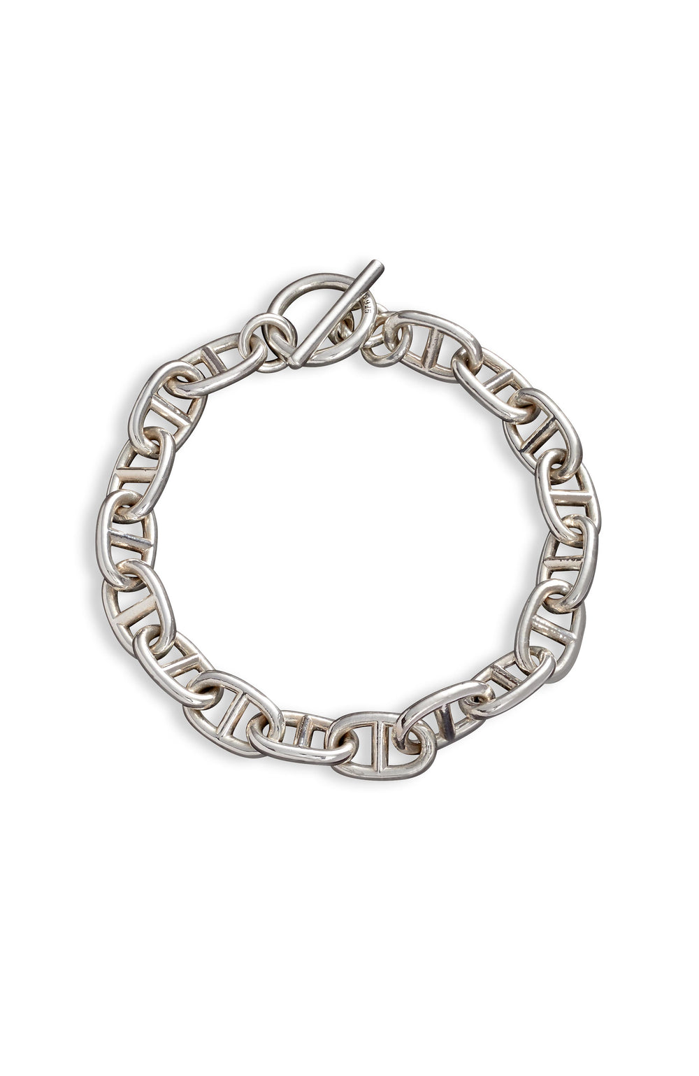 Bean Chain Bracelet - Sterling Silver - 8.8 mm
