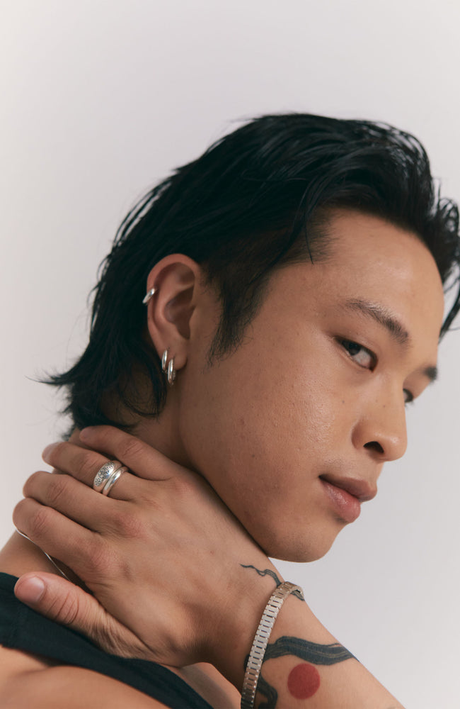 
                  
                    Round Huggie Earrings - Sterling Silver - Polished
                  
                