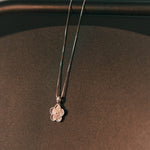 Ehwa Floral Pendant Necklace - Sterling Silver - 1 mm - 18” - Matte