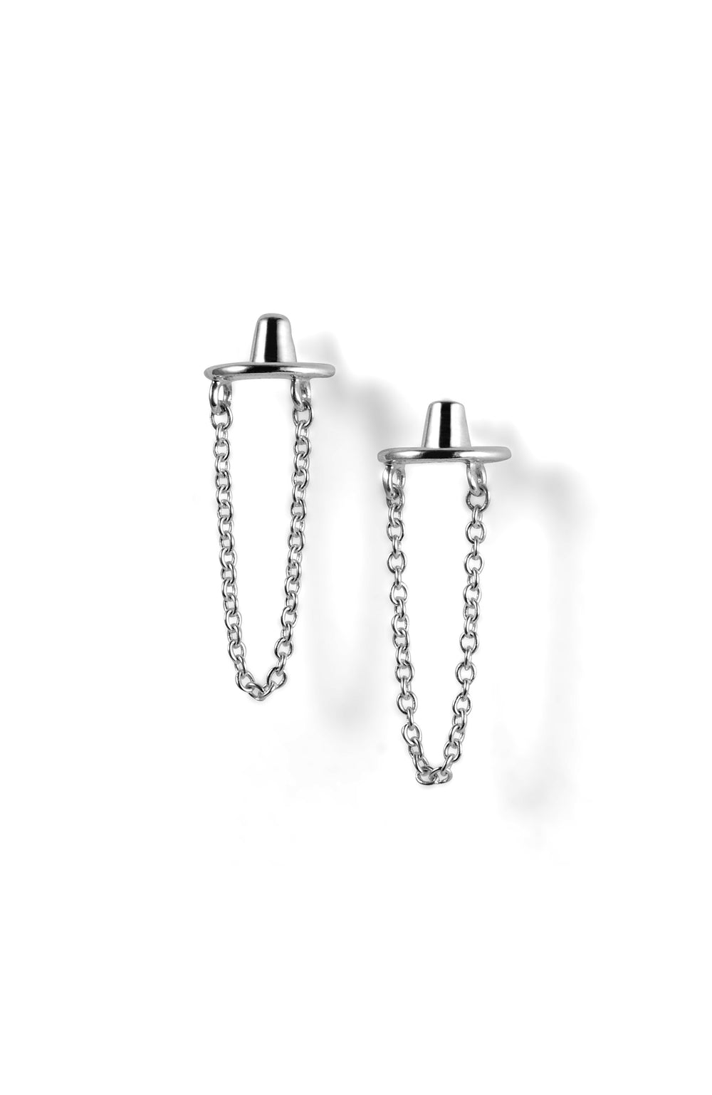 Gat Earrings - Sterling Silver - Polished