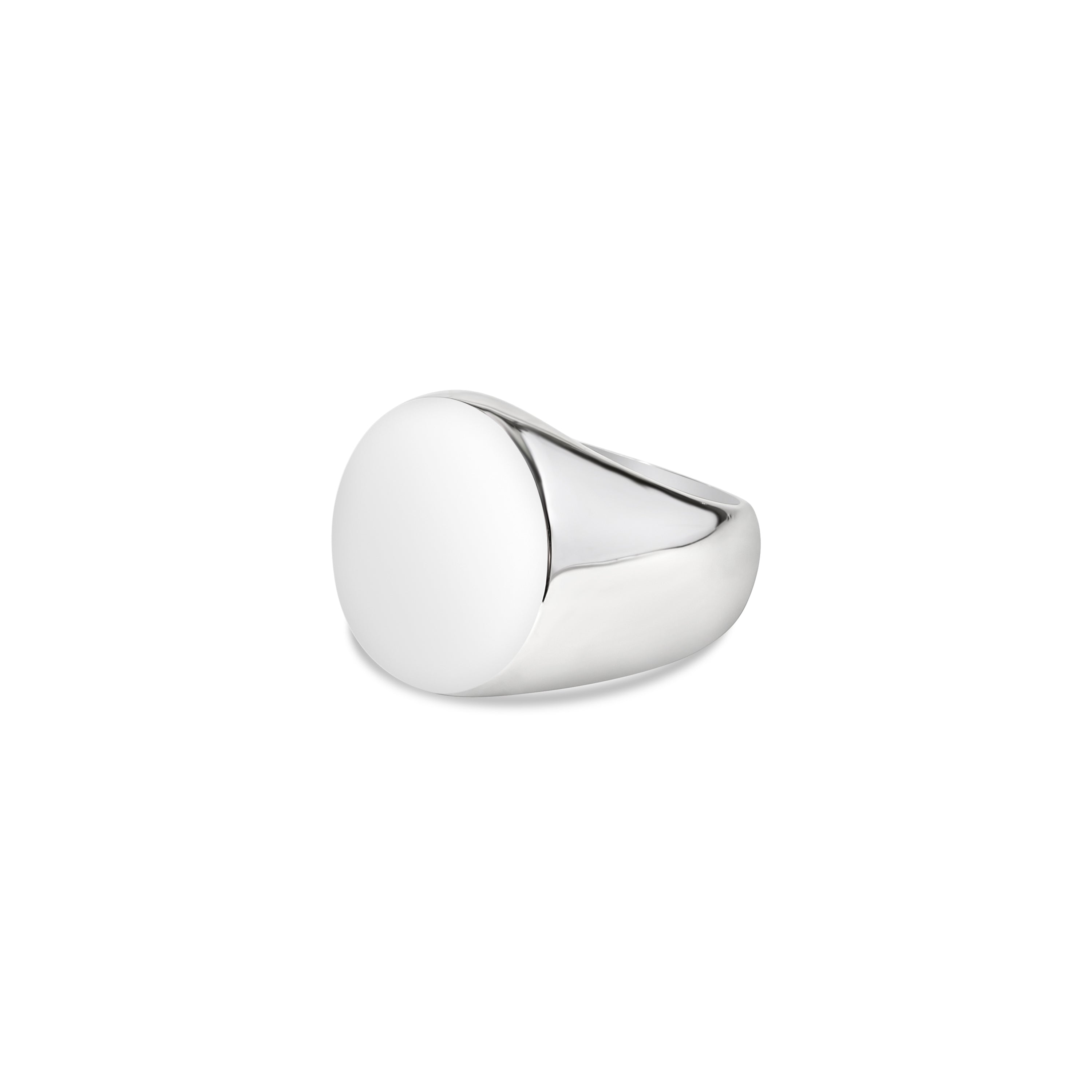 Mirror Signet Ring - Sterling Silver - Polished – LOUPN