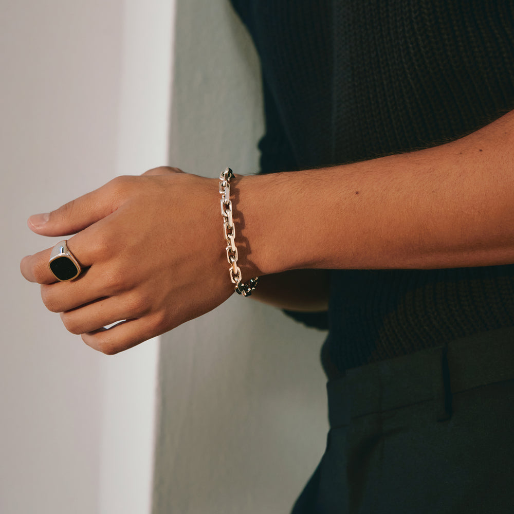 
                  
                    Load image into Gallery viewer, LOUPN Mafia Bling Ring and Bring it Chain Bracelet
                  
                