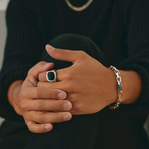 
                  
                    Load image into Gallery viewer, LOUPN_Mafia_Bling_Ring and Bring it Chain Bracelet
                  
                