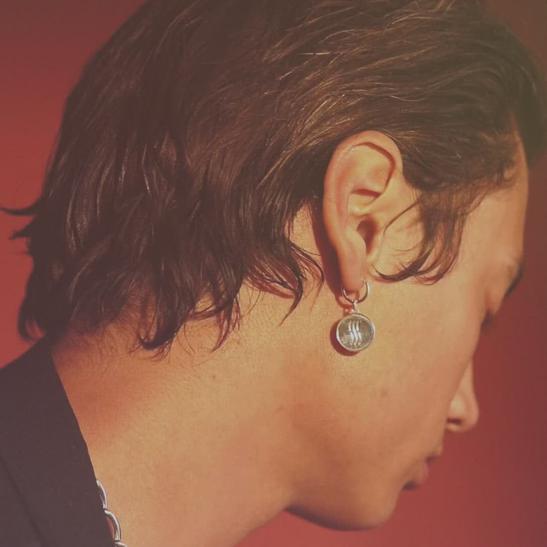 LOUPN Be Water Coin Earring