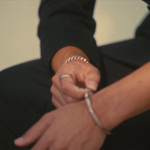 
                  
                    Load and play video in Gallery viewer, Spiga Chain Bracelet - Sterling Silver 4.4 mm
                  
                