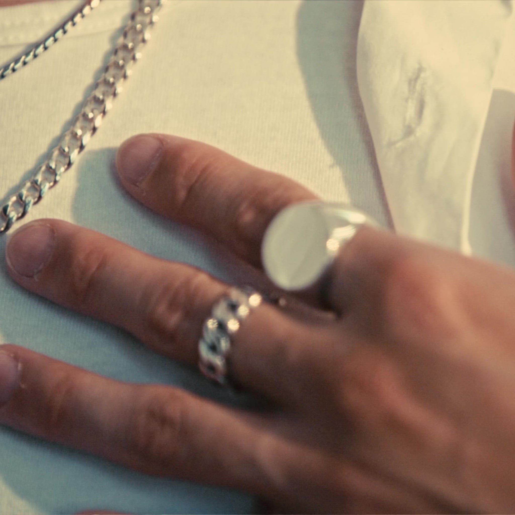 LOUPN Cuban Chain and Mirror Signet RIng