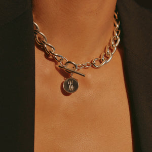 
                  
                    Load image into Gallery viewer, LOUPN Be Water Coin Necklace
                  
                
