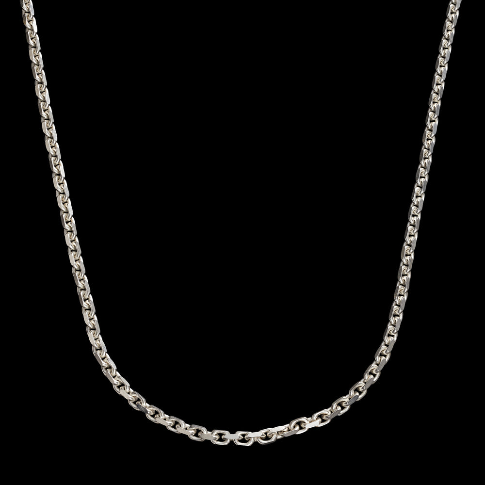 
                  
                    Load image into Gallery viewer, Courage Chain Necklace - Sterling Silver - 4 mm - 24&amp;quot;
                  
                