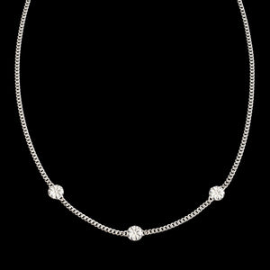 
                  
                    Load image into Gallery viewer, Flower Path Necklace - Sterling Silver - 16&amp;quot;
                  
                