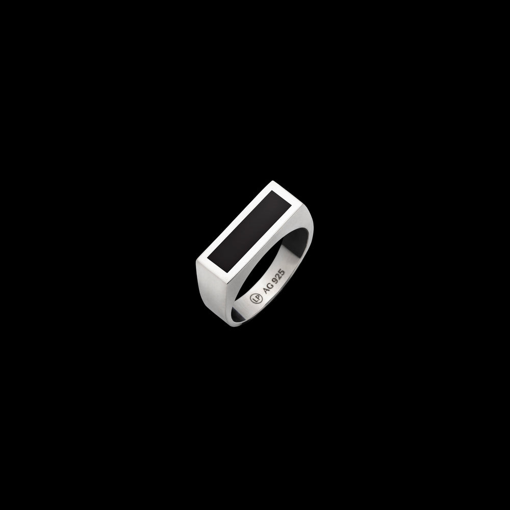 Black Onyx Signet Ring - Sterling Silver – LOUPN