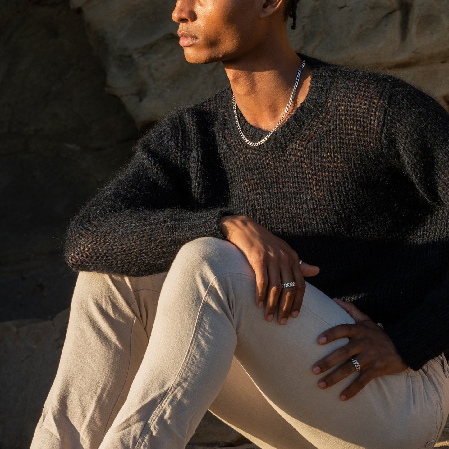 LOUPN_cuban_choker_chain_dark_cuban_chain_ring