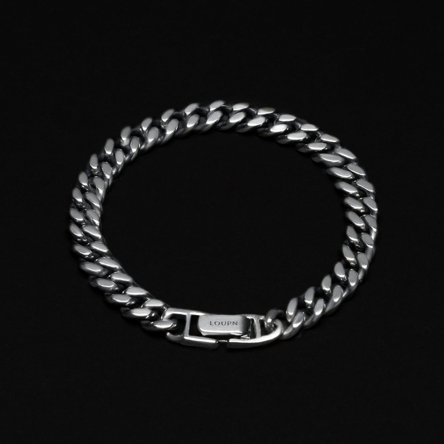Cuban Chain Bracelet - Sterling Silver 7 mm – LOUPN