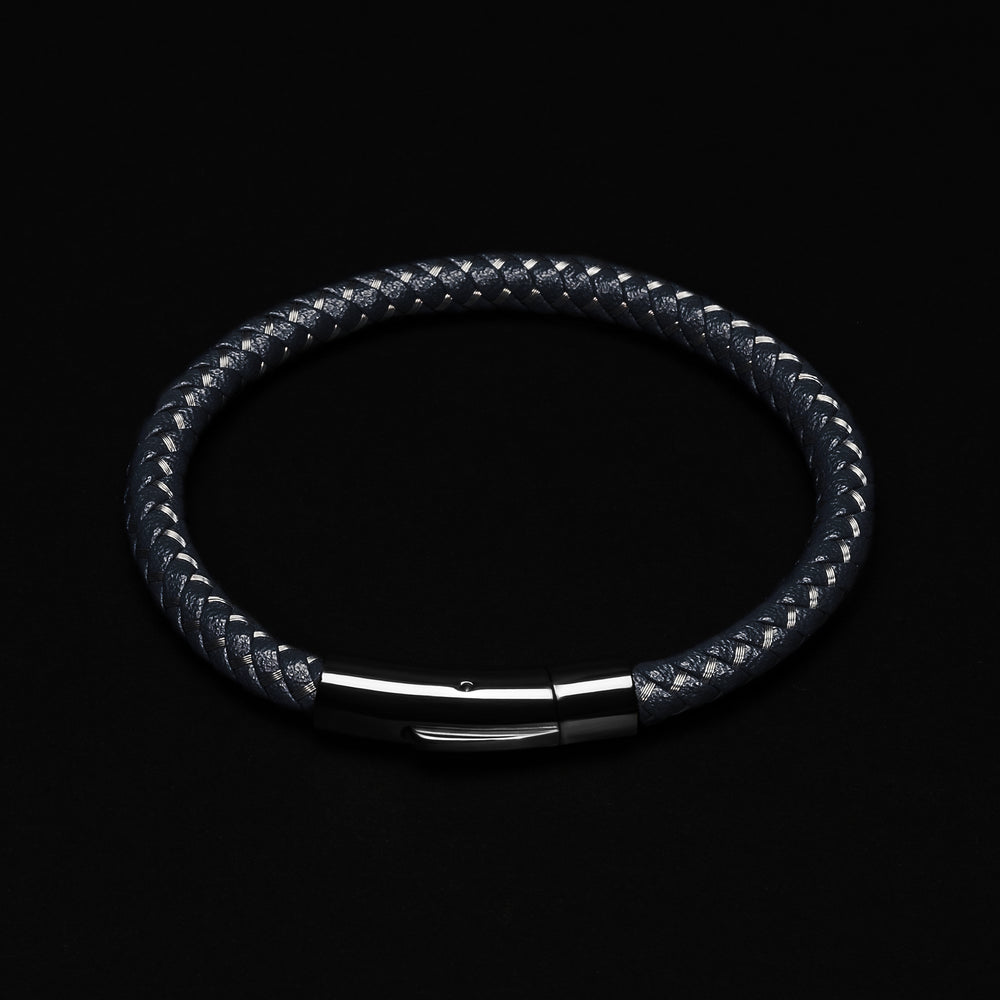 Wire Woven Bracelet - Brown 6 mm