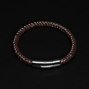 
                  
                    Load image into Gallery viewer, Wire Woven Bracelet - Brown 6 mm
                  
                
