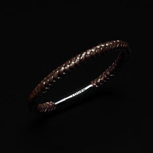 
                  
                    Load image into Gallery viewer, Wire Woven Bracelet - Brown 6 mm
                  
                