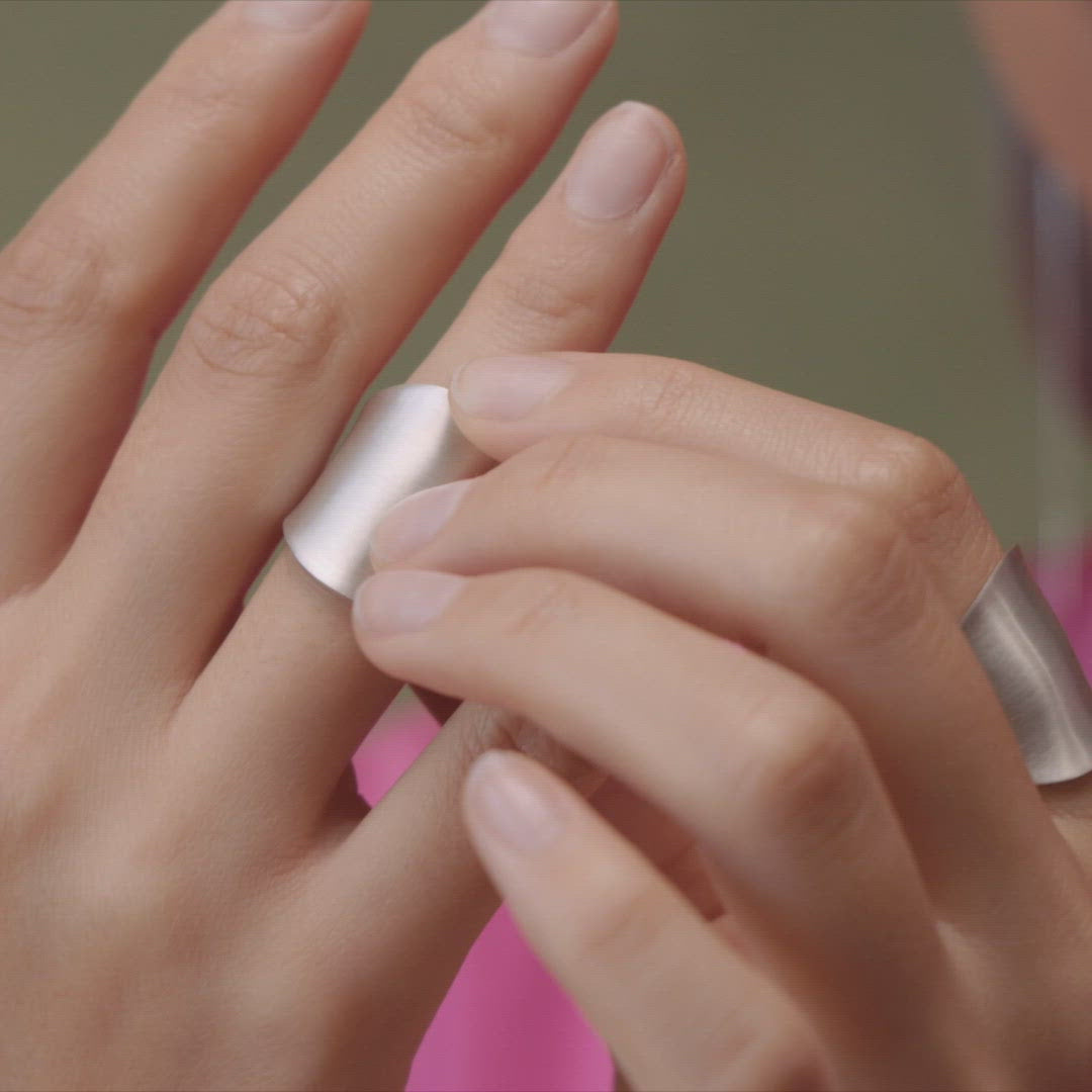 Armor Ring - Sterling Silver - Matte